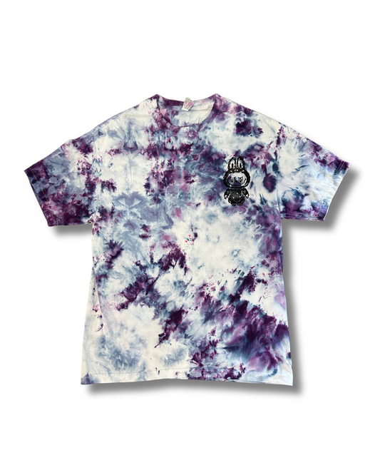 LEBOOBOO PURPLE VARIANTS HAND PRINTED T-SHIRT