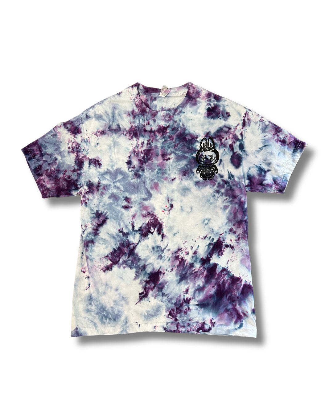 LEBOOBOO PURPLE VARIANTS HAND PRINTED T-SHIRT