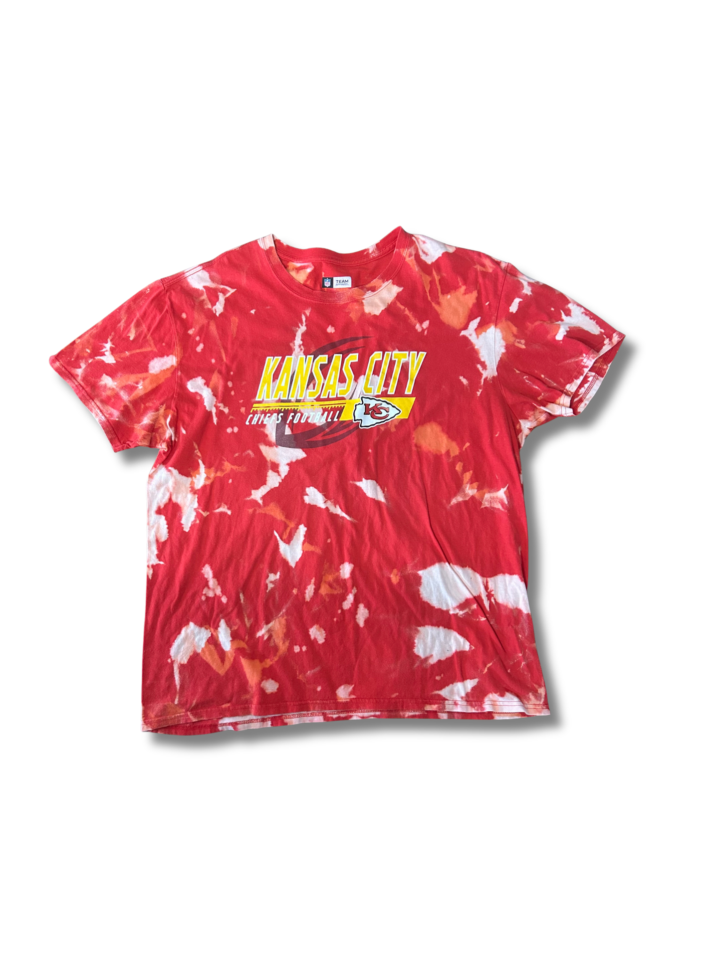 Kansas City Chiefs Football Acid Wash T-Shirt