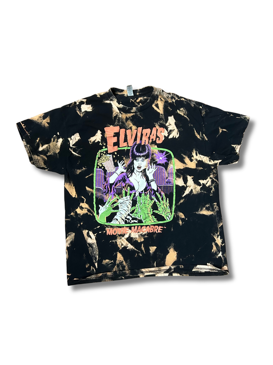 Elviras Movie Macabre Hand Dyed T-Shirt