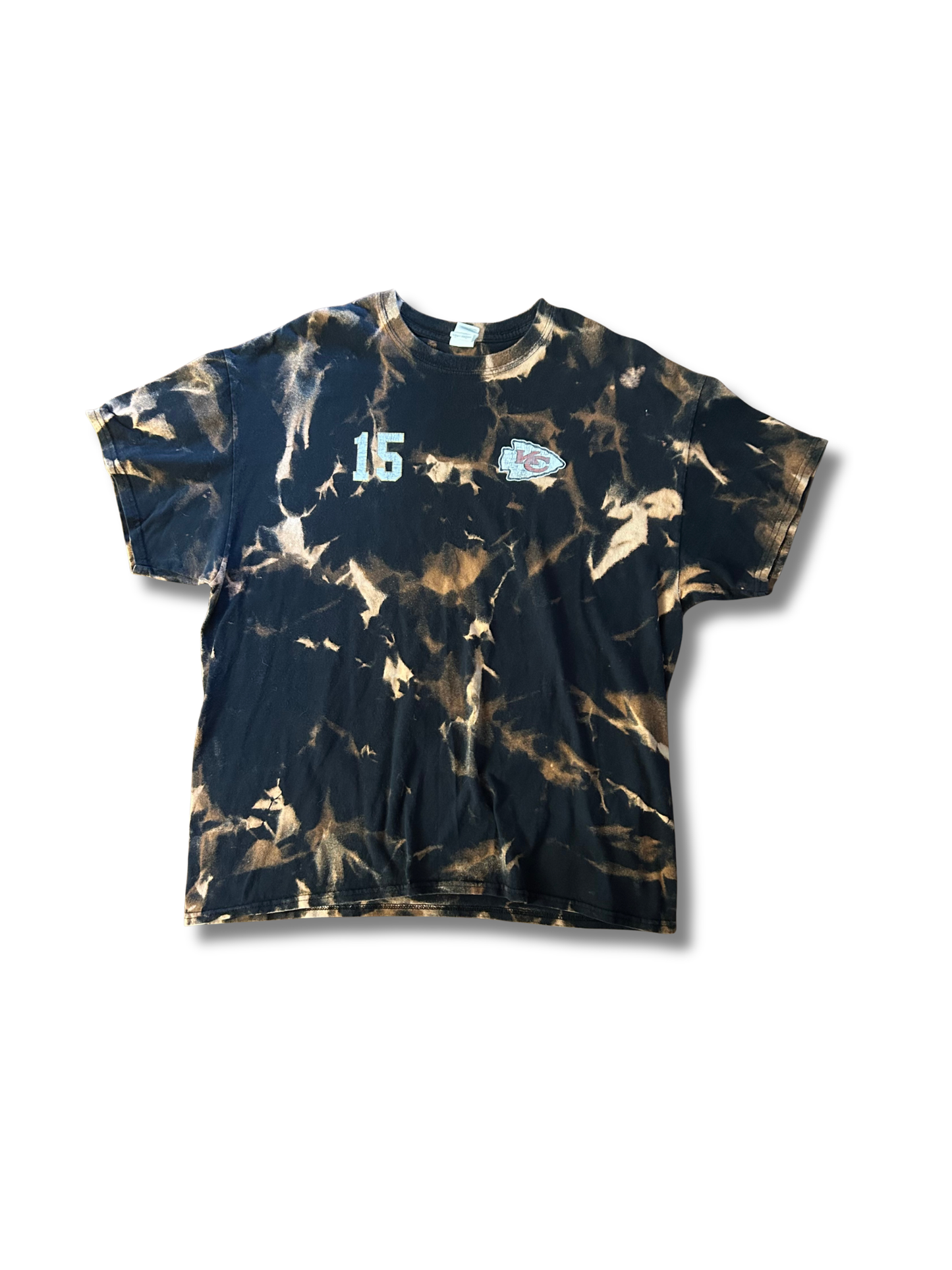 Chiefs Black 15 Acid Wash T-Shirt