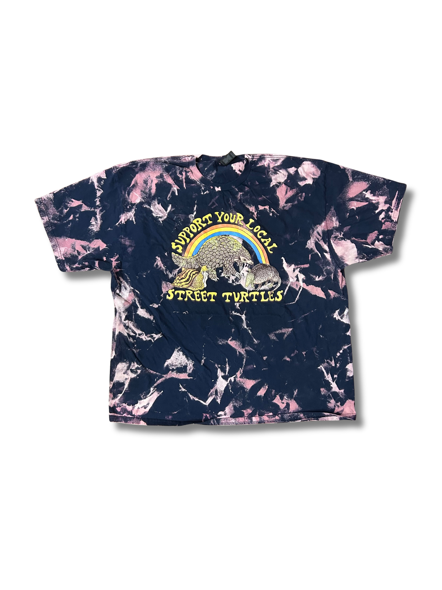 Support Your Local Street Turtles Hand Dyed T-Shirt