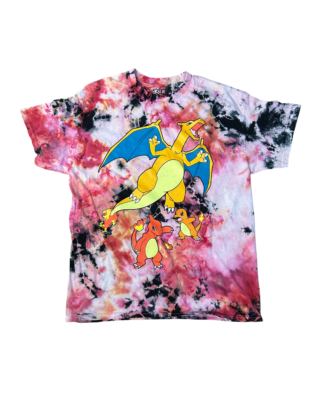 Charizard Pokemon Tie Dye Tee