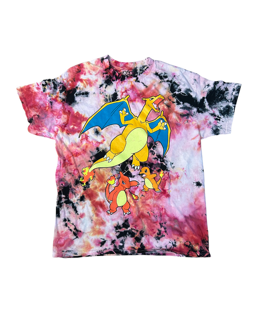 Charizard Pokemon Tie Dye Tee