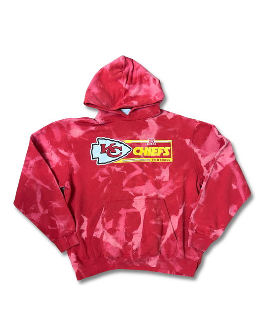 Red Arrowhead Chiefs in box Logo Hoodie