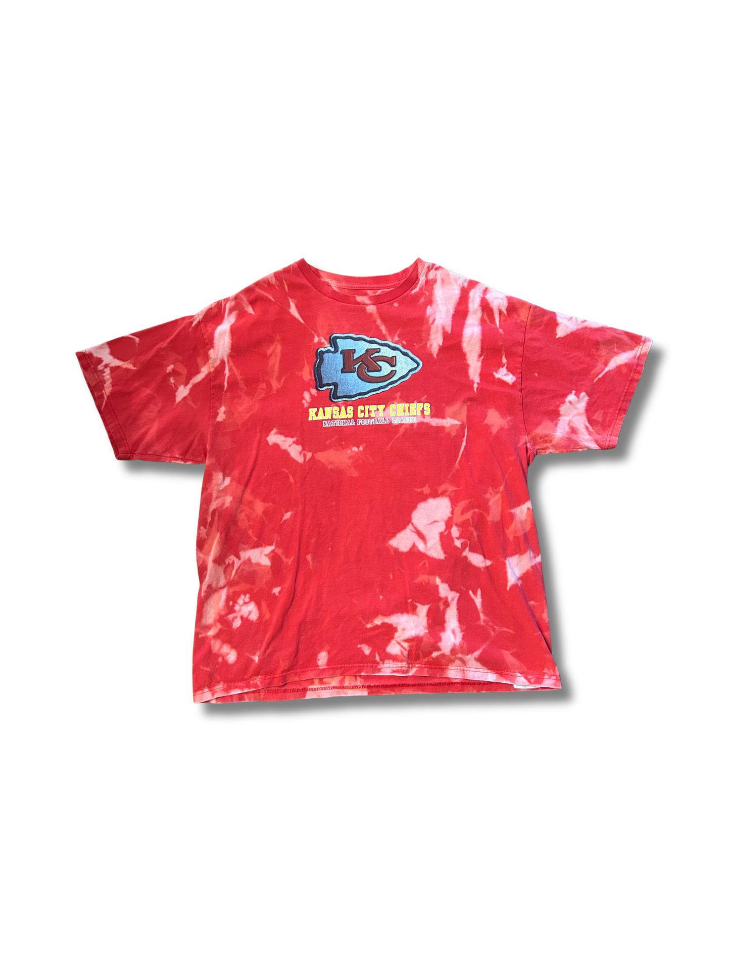 Kansa City Chiefs Nation Football League Acid Wash T-Shirt