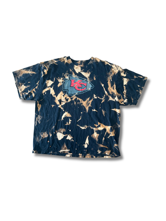 Black Chiefs Acid Wash T-Shirt