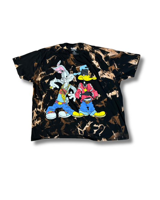 Looney Tunes Street wear Acid Wash Tee