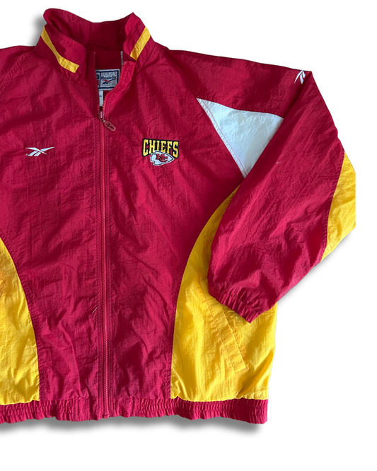 VINTAGE Kansas City Chiefs Reebok x NFL Pro Line Windbreaker
