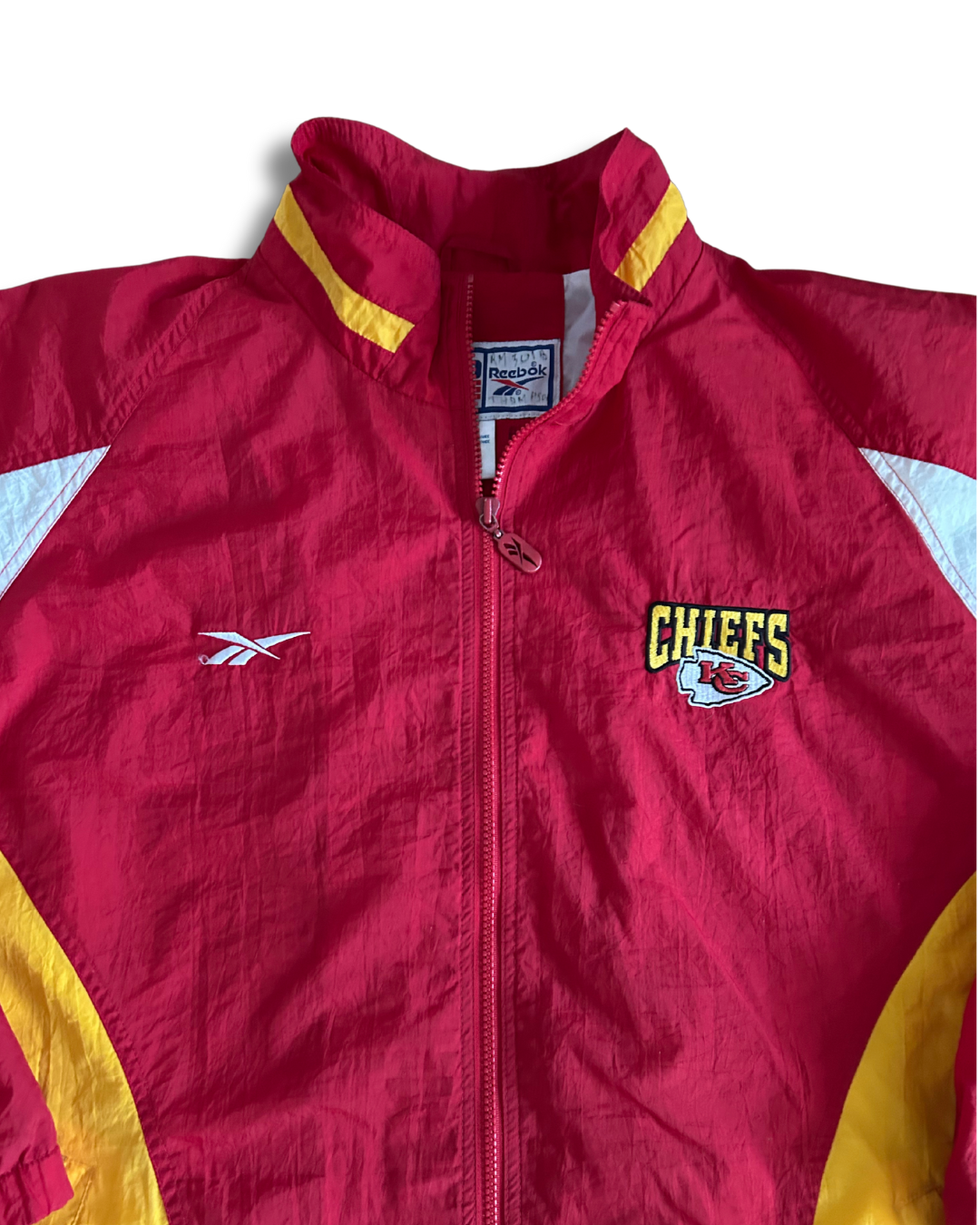 VINTAGE Kansas City Chiefs Reebok x NFL Pro Line Windbreaker