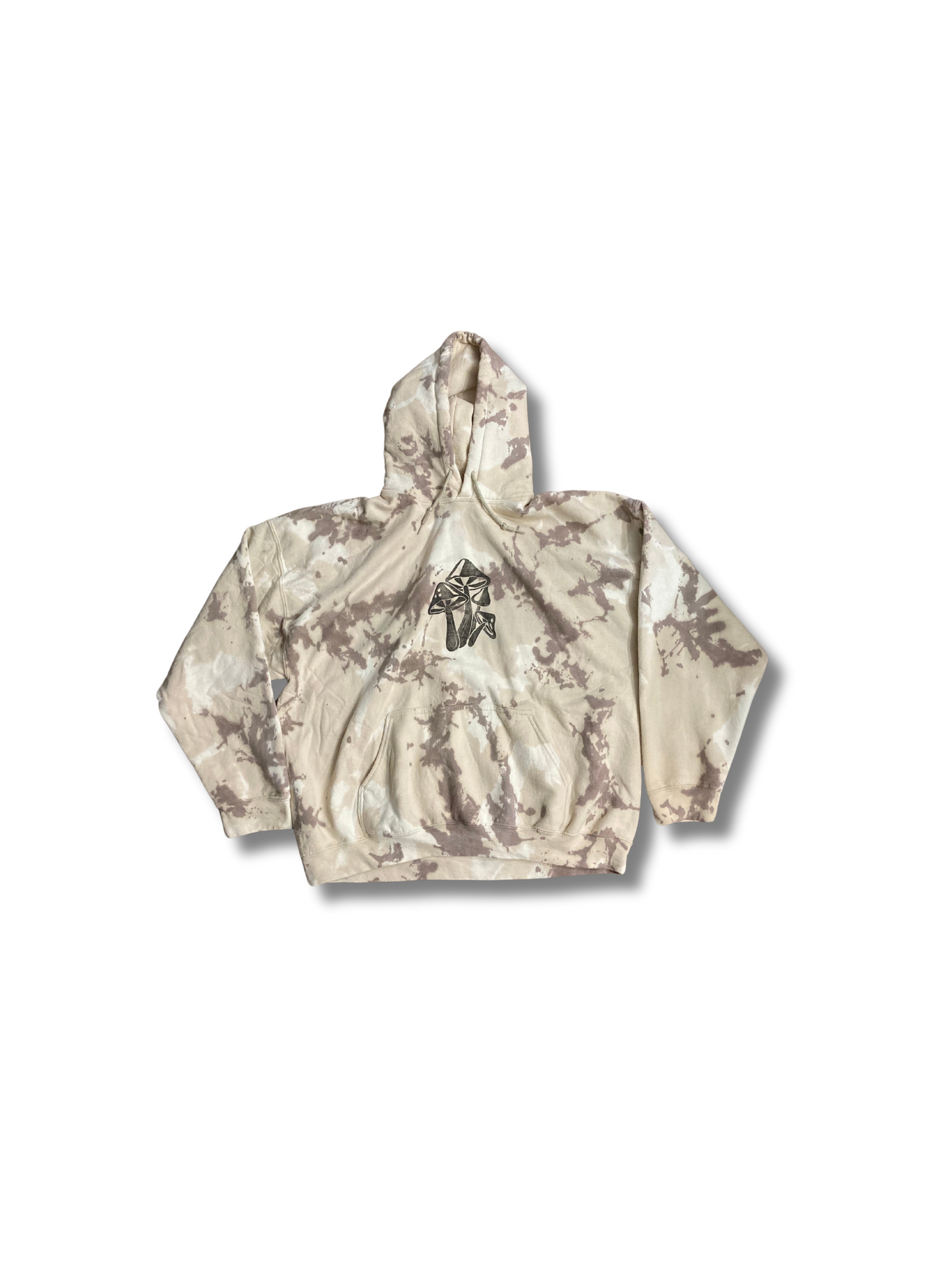 MUSHROOM HAND PRINTED HOODIE