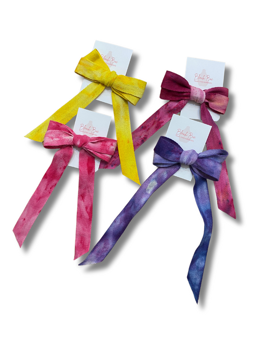 Hand Dyed Hair Bows