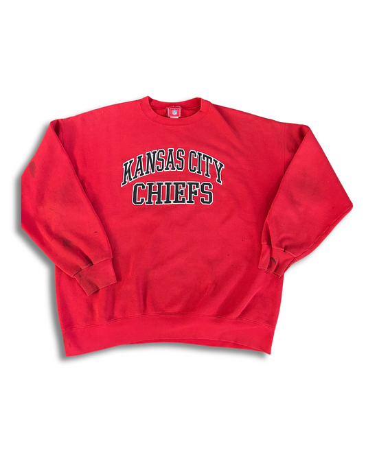 VINTAGE Kansas City Chiefs Red Crewneck – Classic Graphic