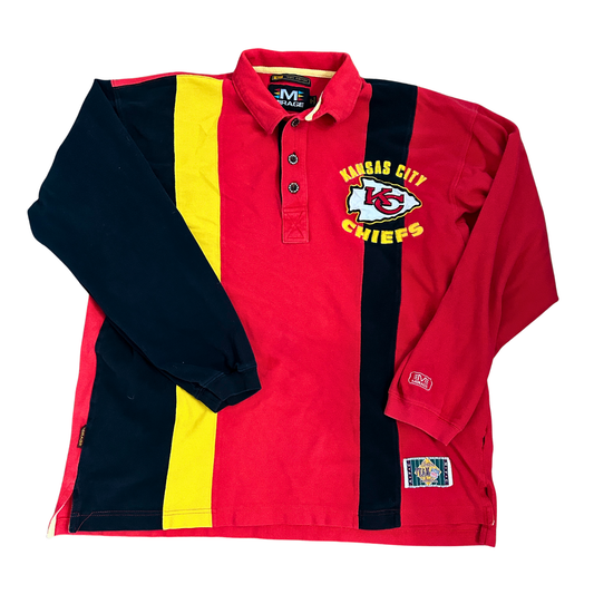 VINTAGE RARE Mirage Chiefs Colorblock Rugby Polo