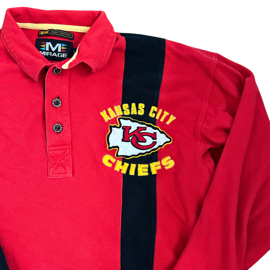 VINTAGE RARE Mirage Chiefs Colorblock Rugby Polo