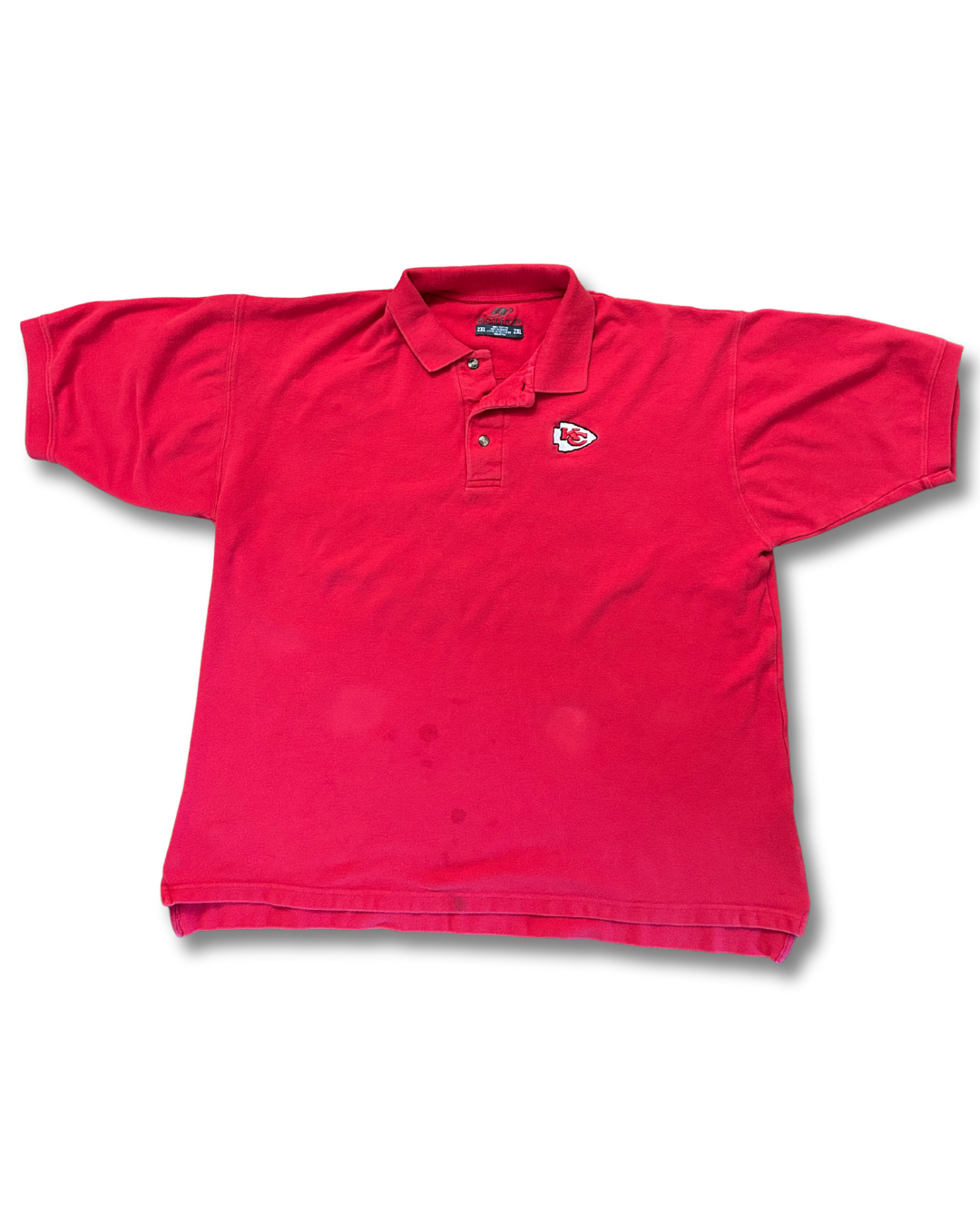 VINTAGE Kansas City Chiefs Red Polo
