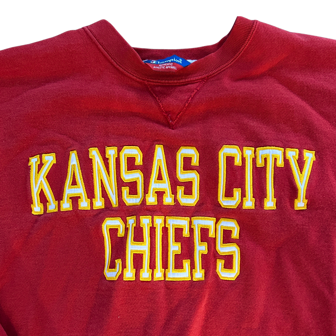 VINTAGE Champion Chiefs collegiate embroidered crewneck