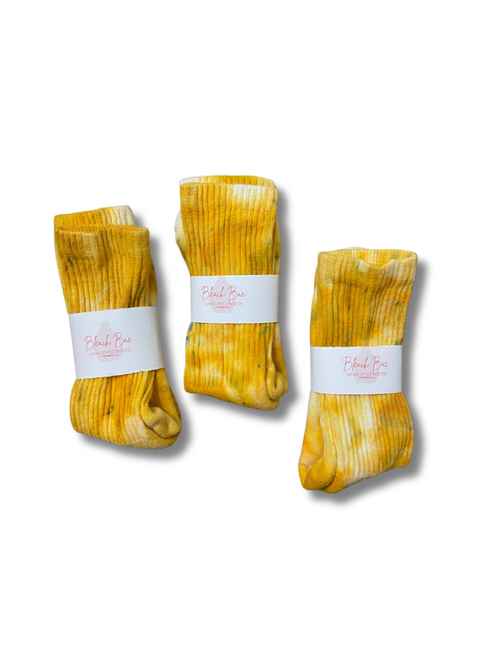 Hand Dyed Socks- Goldrush