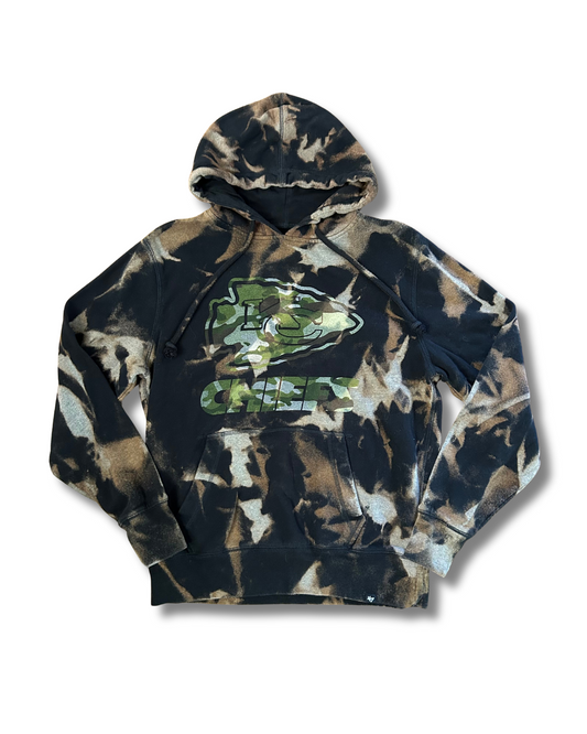 Black with Camo Arrowhead Logo Hoodie