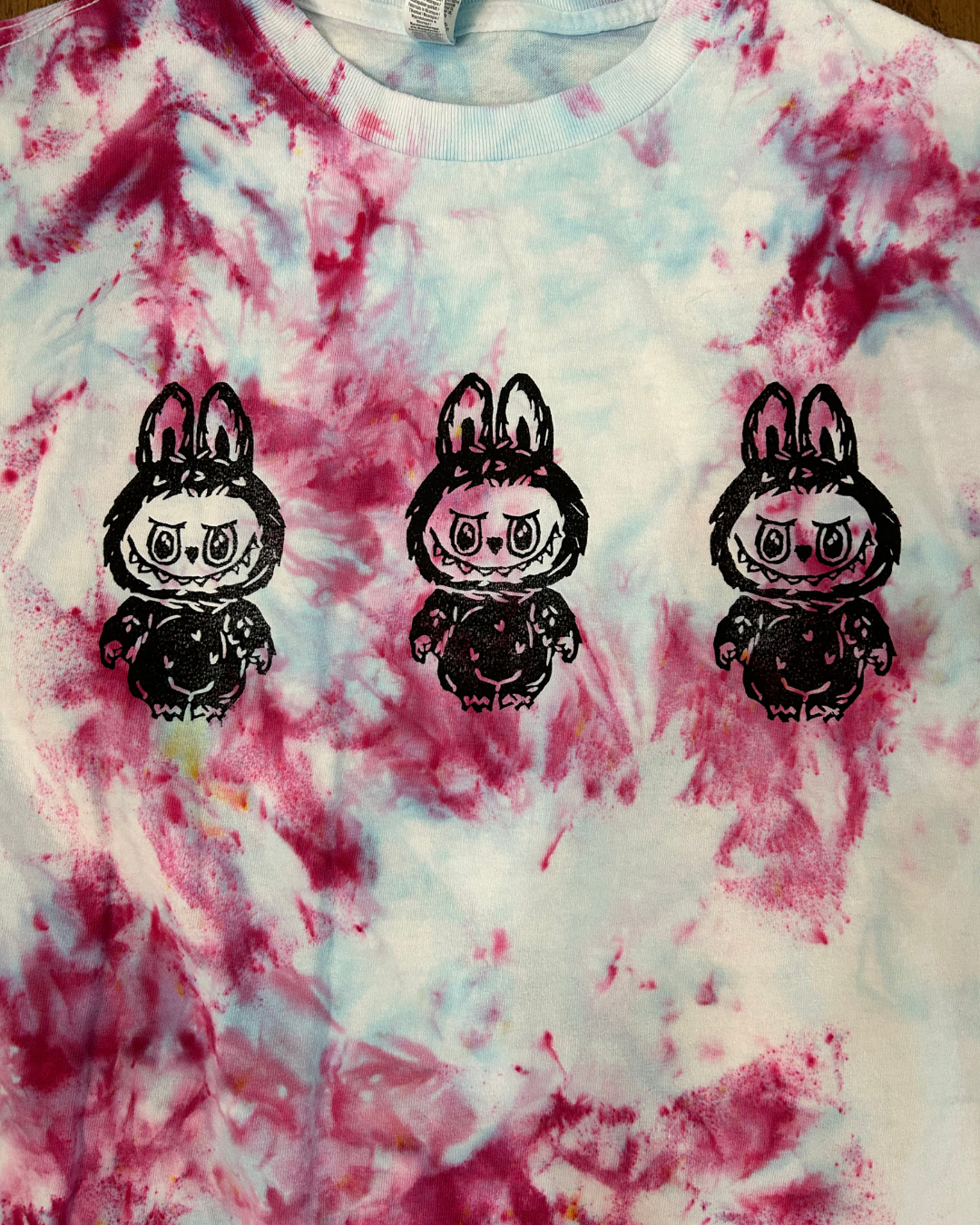 LEBOOBOO COLORS VARIANTS HAND PRINTED T-SHIRT