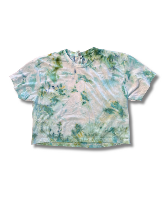 Teardrops On My Guitar Ice Dye Crop