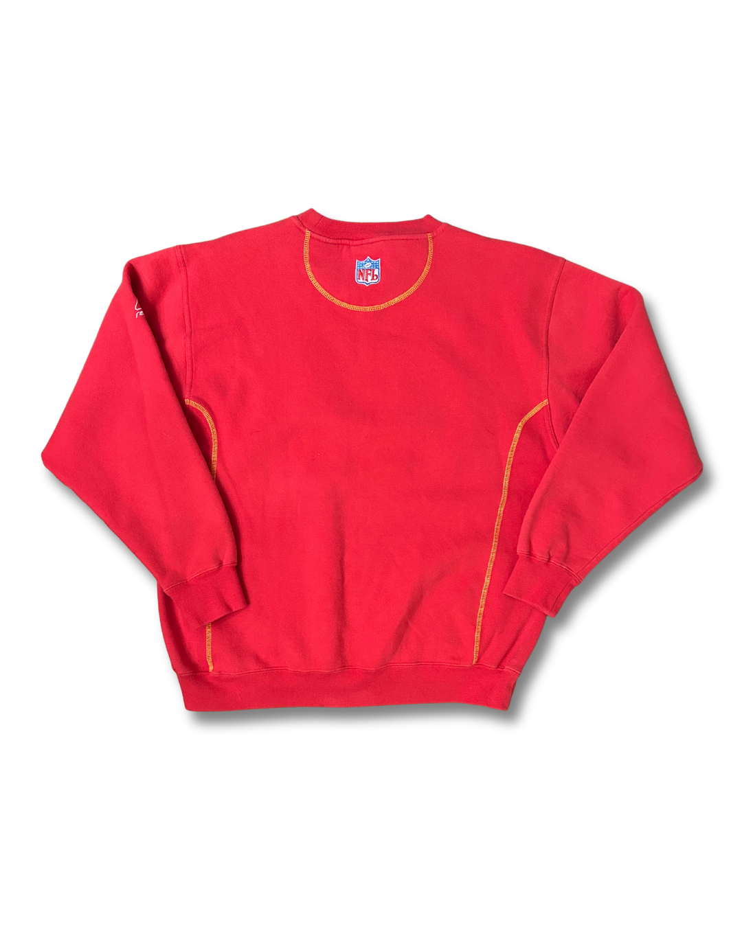 VINTAGE Chenille Applique Embroidered Reebok Chiefs Crewneck Sweatshirt