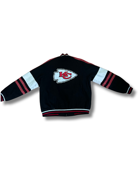 VINTAGE 1990s Reversible Kansas City Chiefs Varsity Bomber – Collector Edition – Size M (Fits XL)