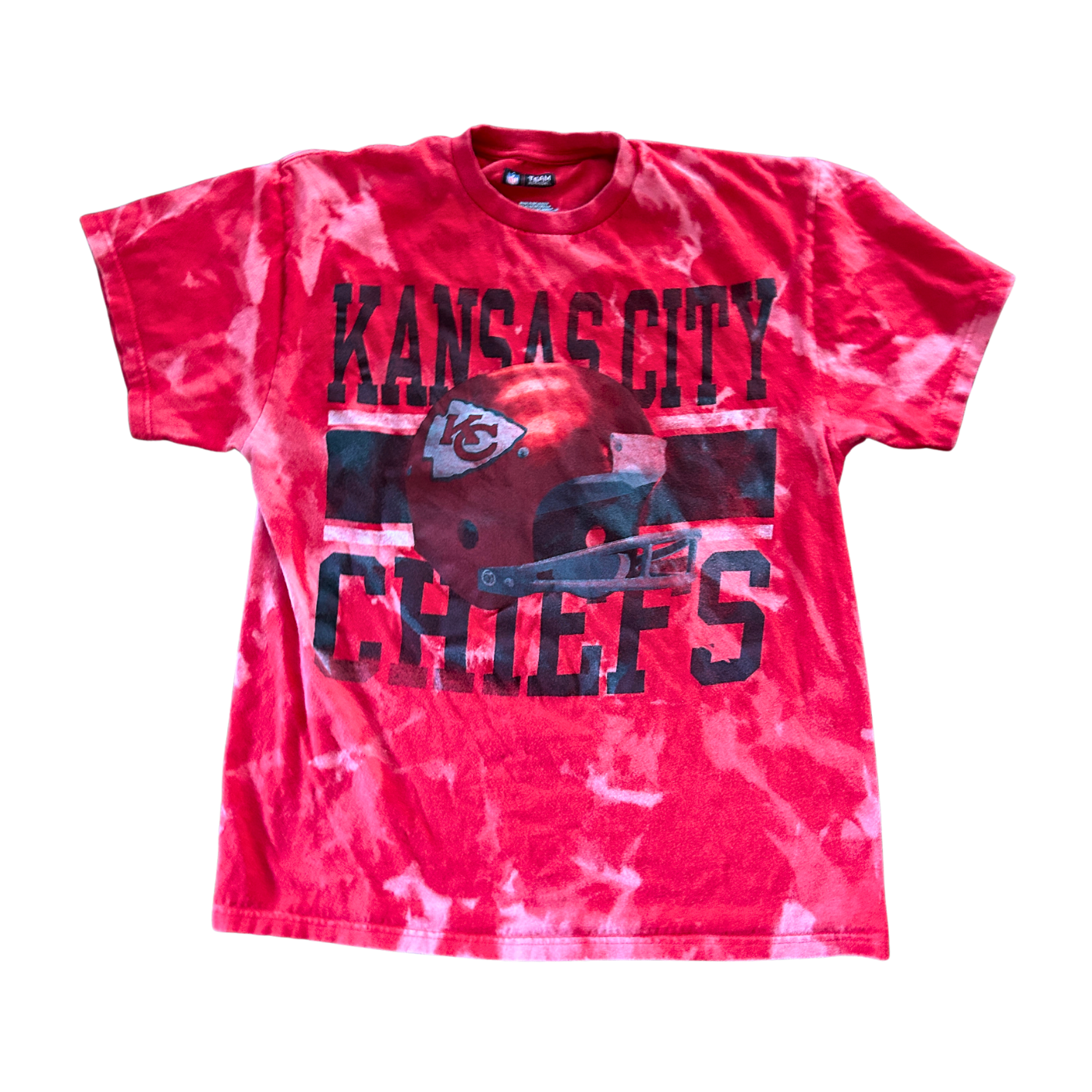 Chiefs Helmet Acid Wash T-Shirt