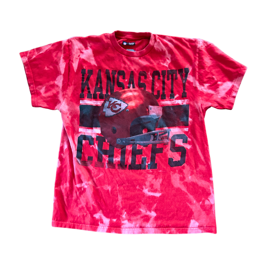 Chiefs Helmet Acid Wash T-Shirt