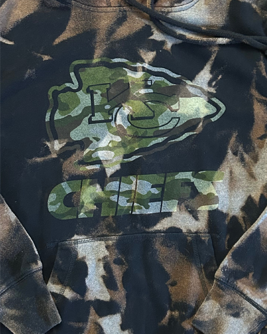 Black Arrowhead Camo Logo Hoodie