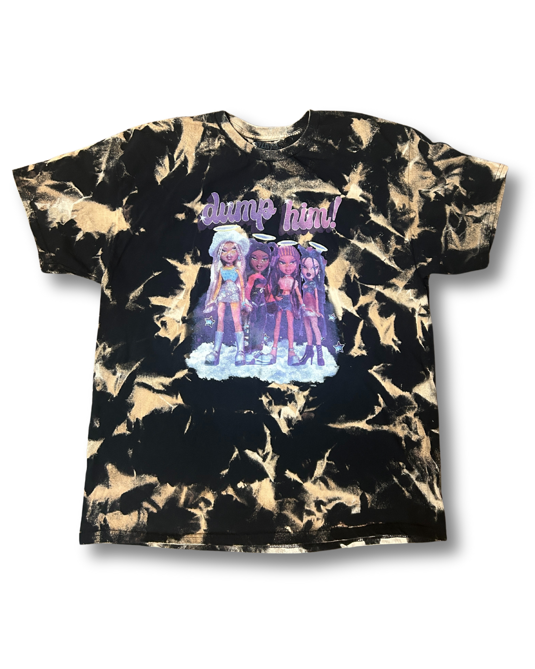 Bratz Dump Him Acid Wash Tee