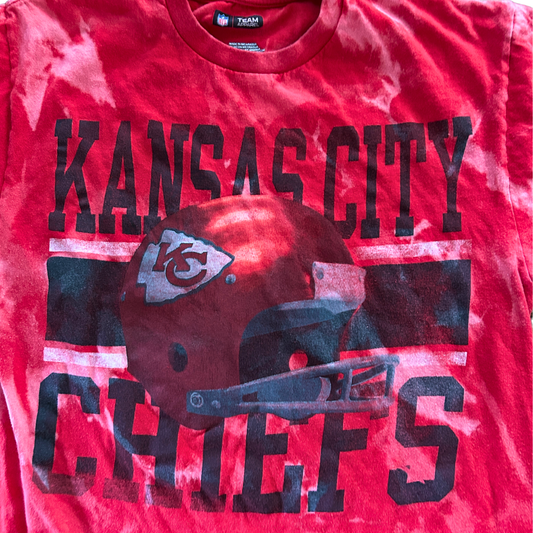 Chiefs Helmet Acid Wash T-Shirt