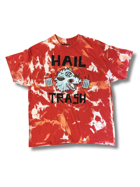 Hail Trash Possum Acid Wash tee