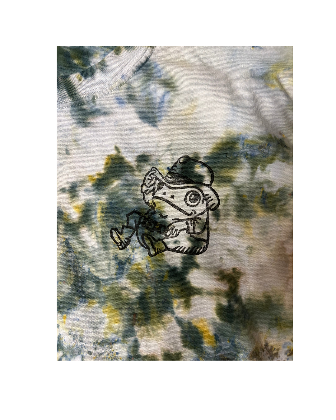 FROG COWBOY GREEN HAND PRINTED SWEATSHIRT 2XL/LONG SLEEVE XL