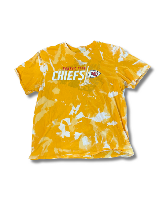 Yellow Chiefs Acid Wash T-Shirt