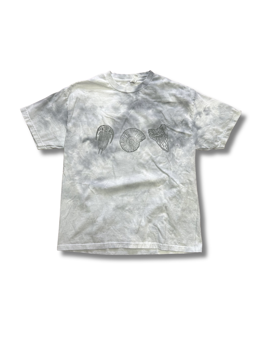 FOSSIL GREY VARIANTS HAND PRINTED T-SHIRT
