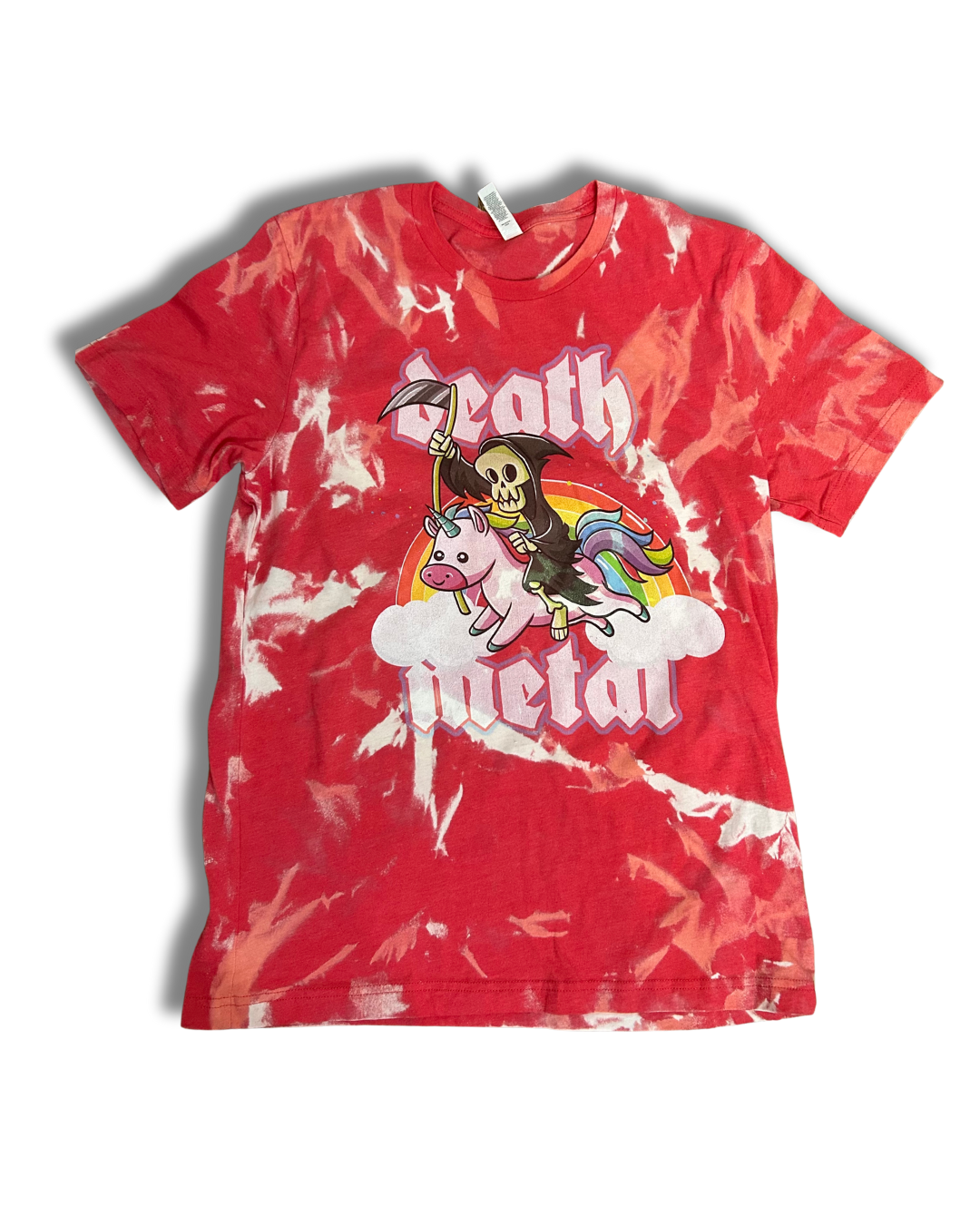 Death Metal Unicorn Acid Wash T-Shirt