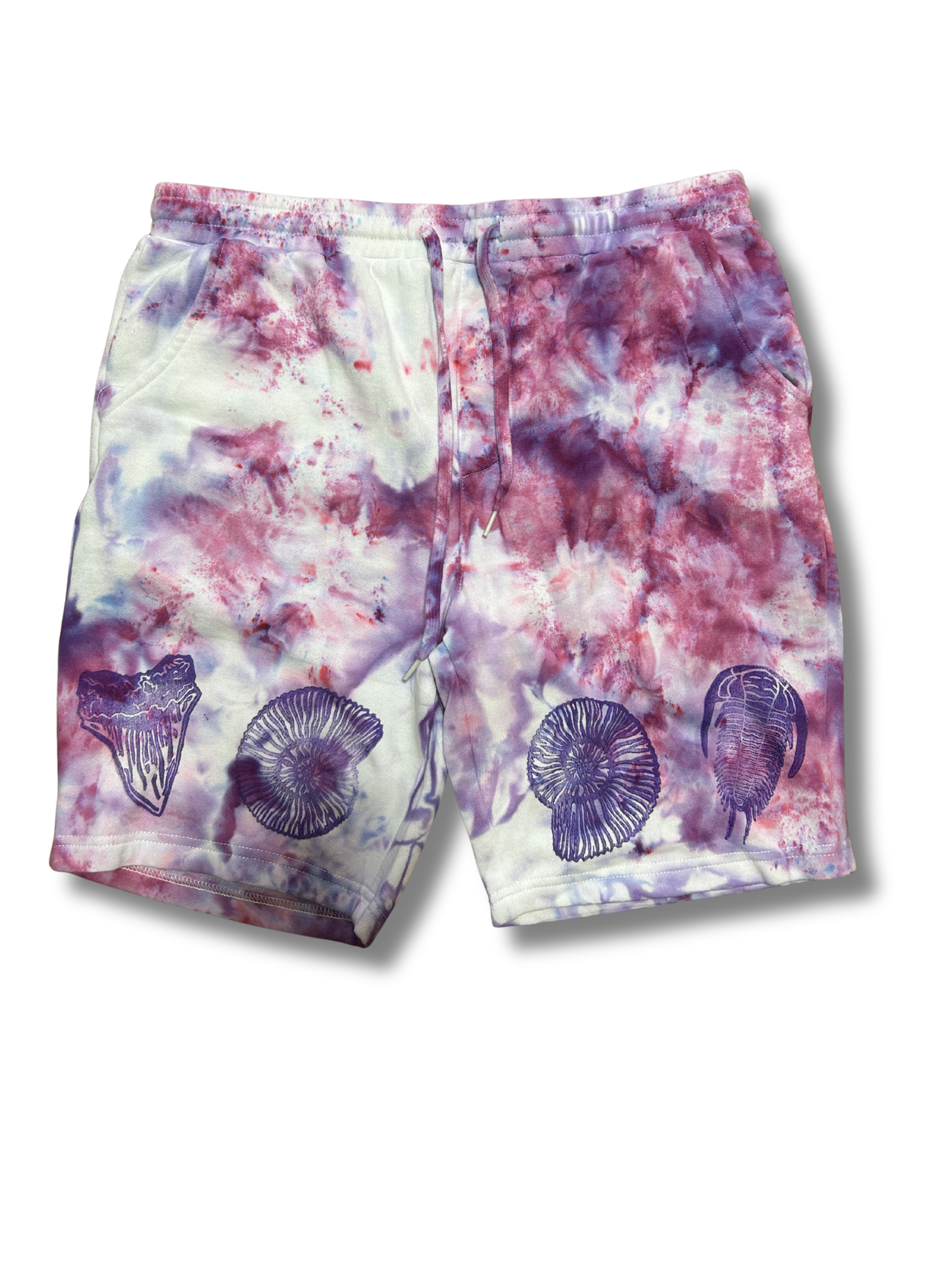 FOSSIL PURPLE VARIANTS HAND PRINTED SHORTS