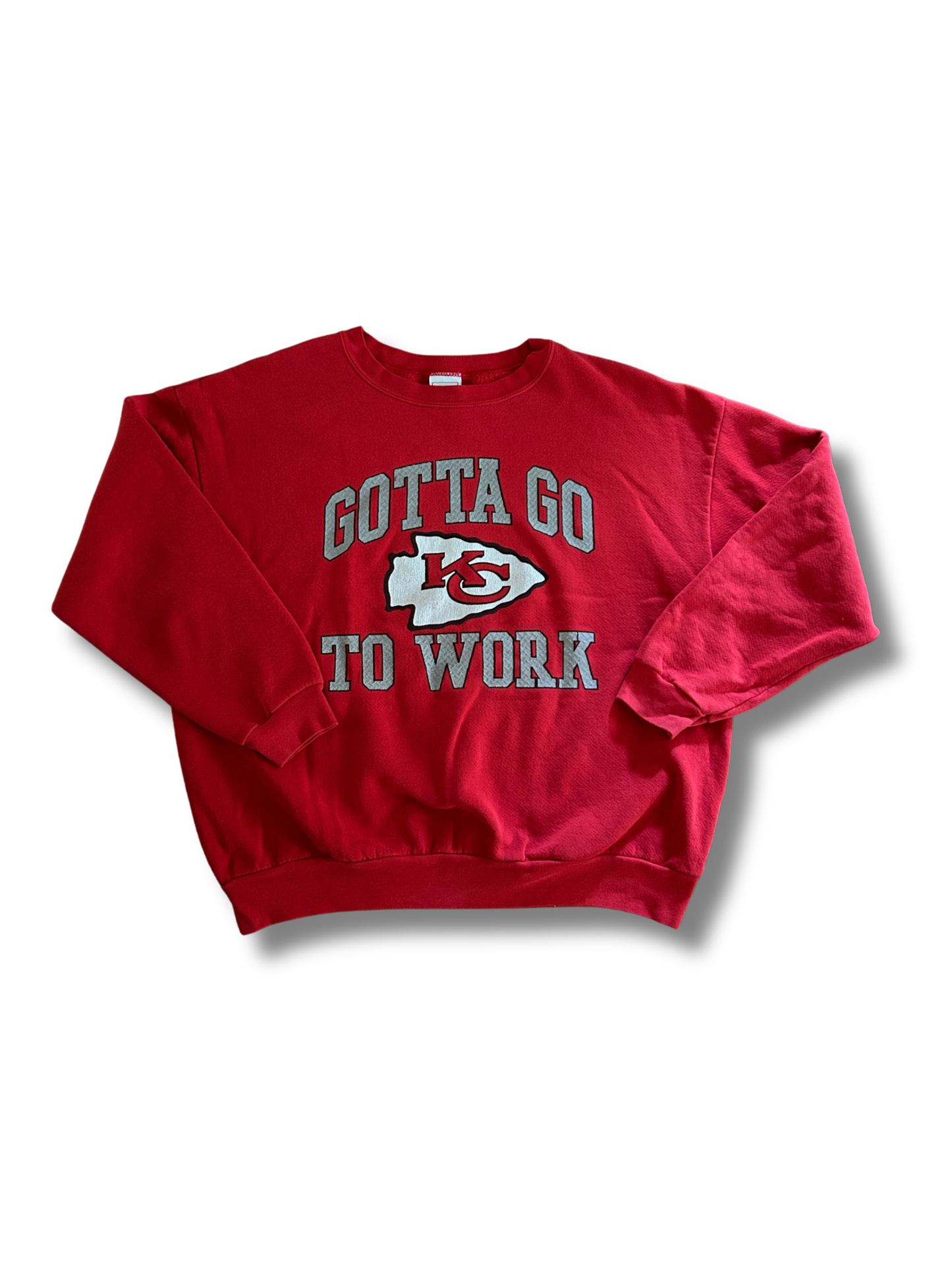 VINTAGE Gotta Go To Work red Chiefs 90's Crewneck Sweatshirt