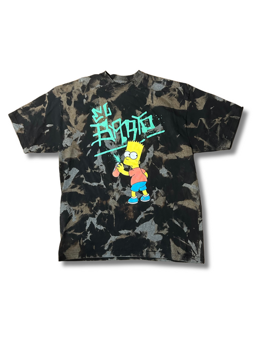 El Barto Simpsons Acid Wash Tee