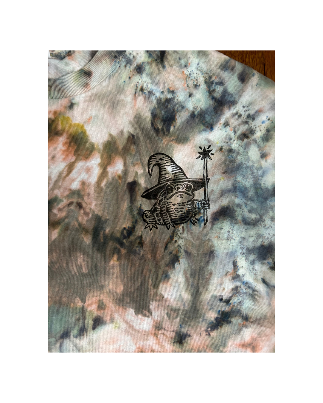 WIZARD FROG SWAMP COLORS VARIANTS HAND PRINTED T-SHIRT