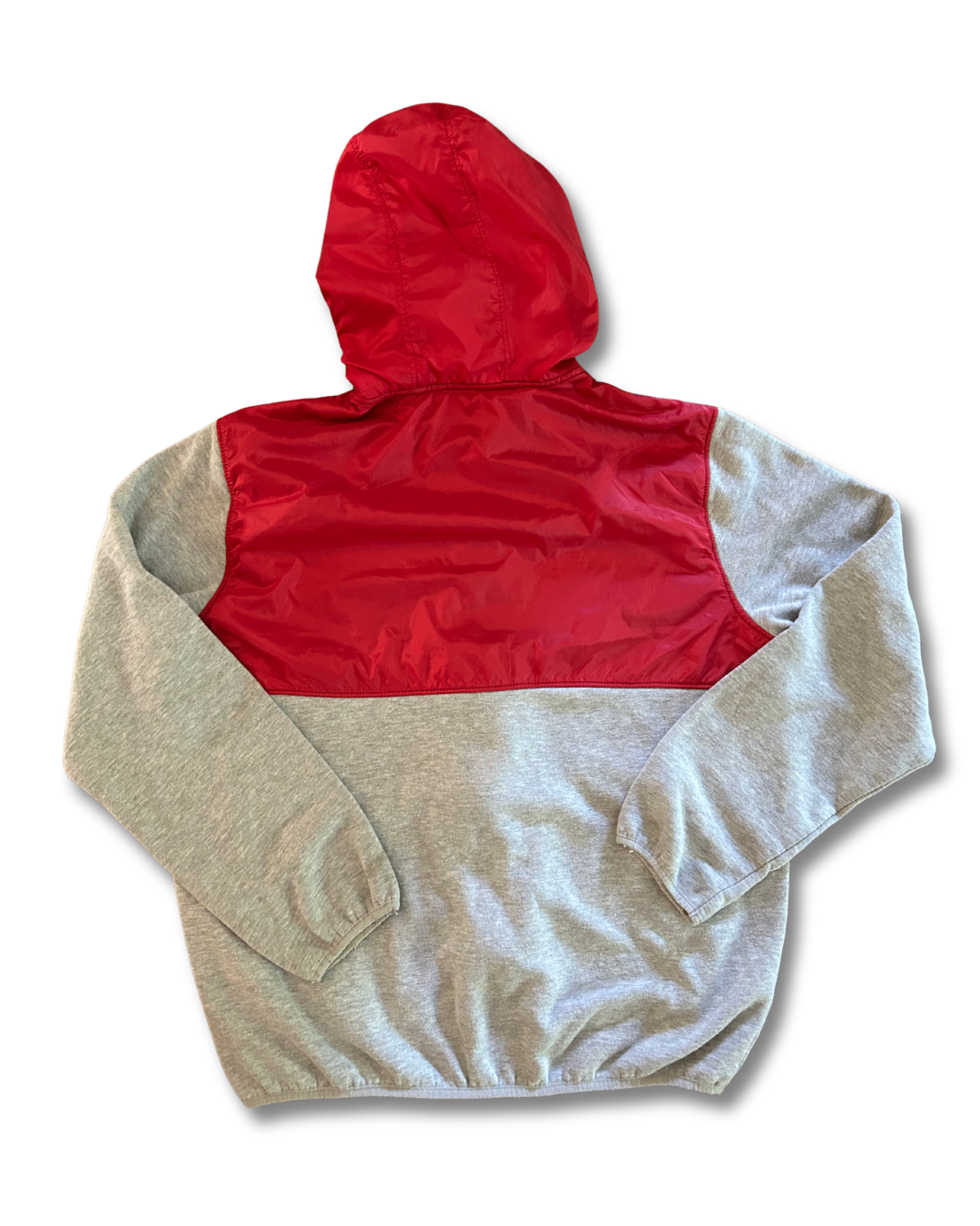 VINTAGE Kansas City Chiefs Gray Zip-Up Hoodie – Windbreaker Details, Arrowhead Embroidery