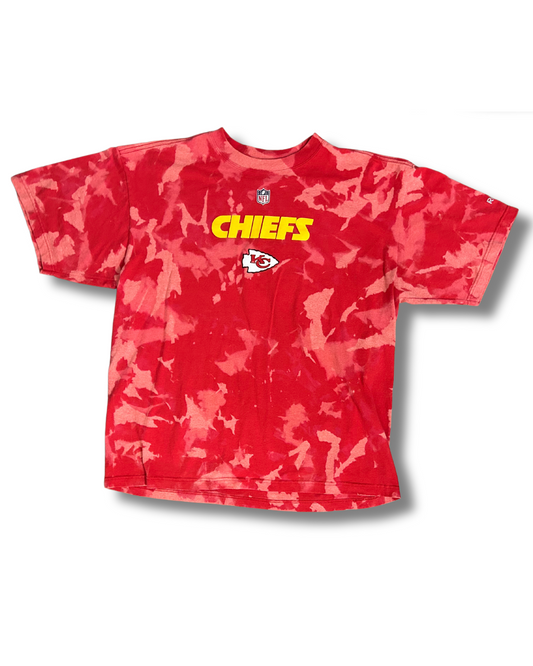 Red Acid Wash Classic Chiefs T-Shirt