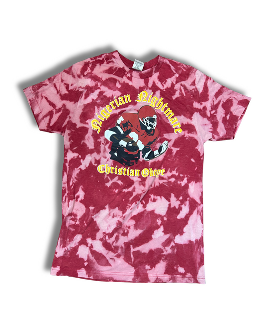 Red Acid Wash the Nigerian Nightmare Christian Okoye T-Shirt