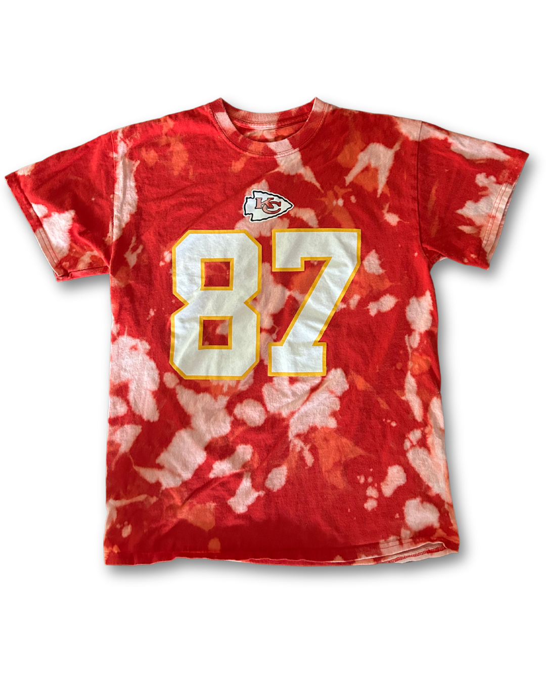 Red Kelce Chiefs Acid Wash T-Shirt