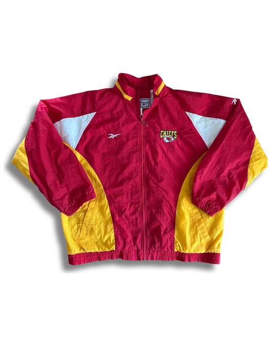 VINTAGE Kansas City Chiefs Reebok x NFL Pro Line Windbreaker