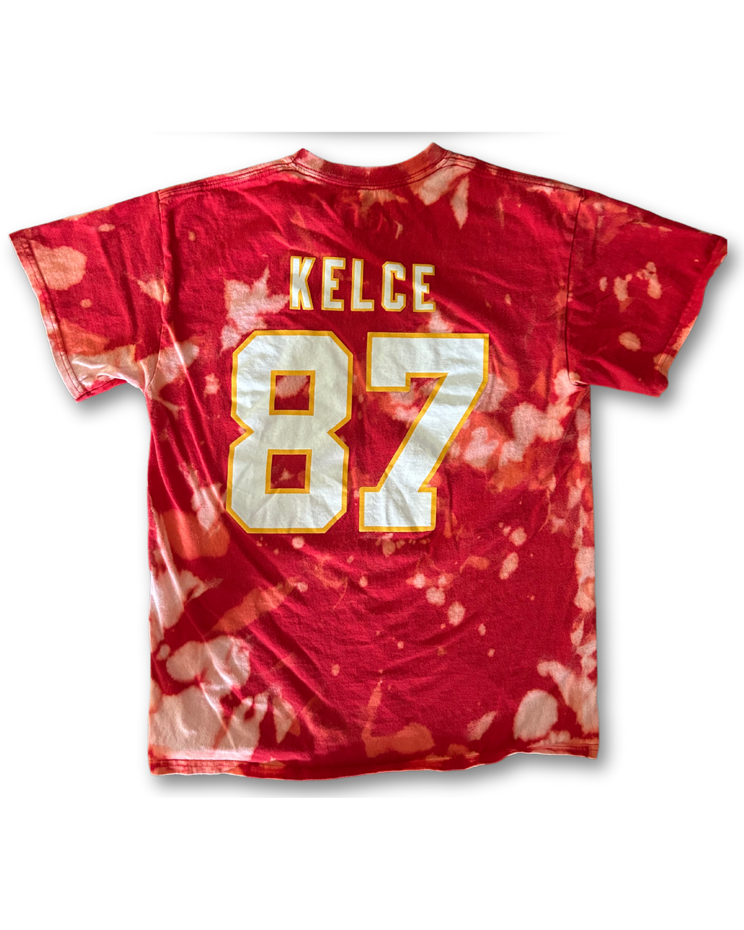 Red Kelce Chiefs Acid Wash T-Shirt