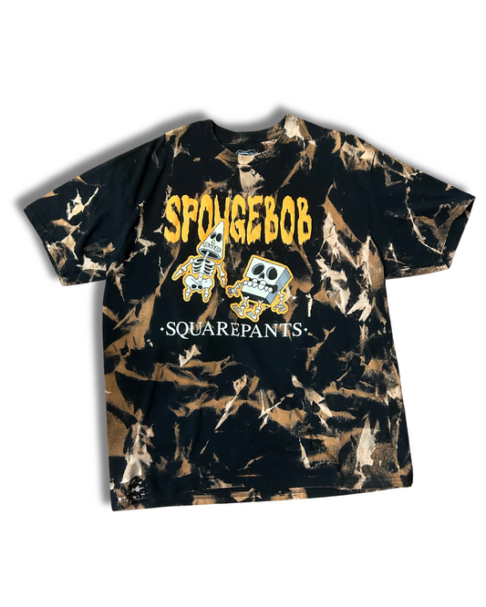 Spooky Sponge Bob Acid Wash T-Shirt