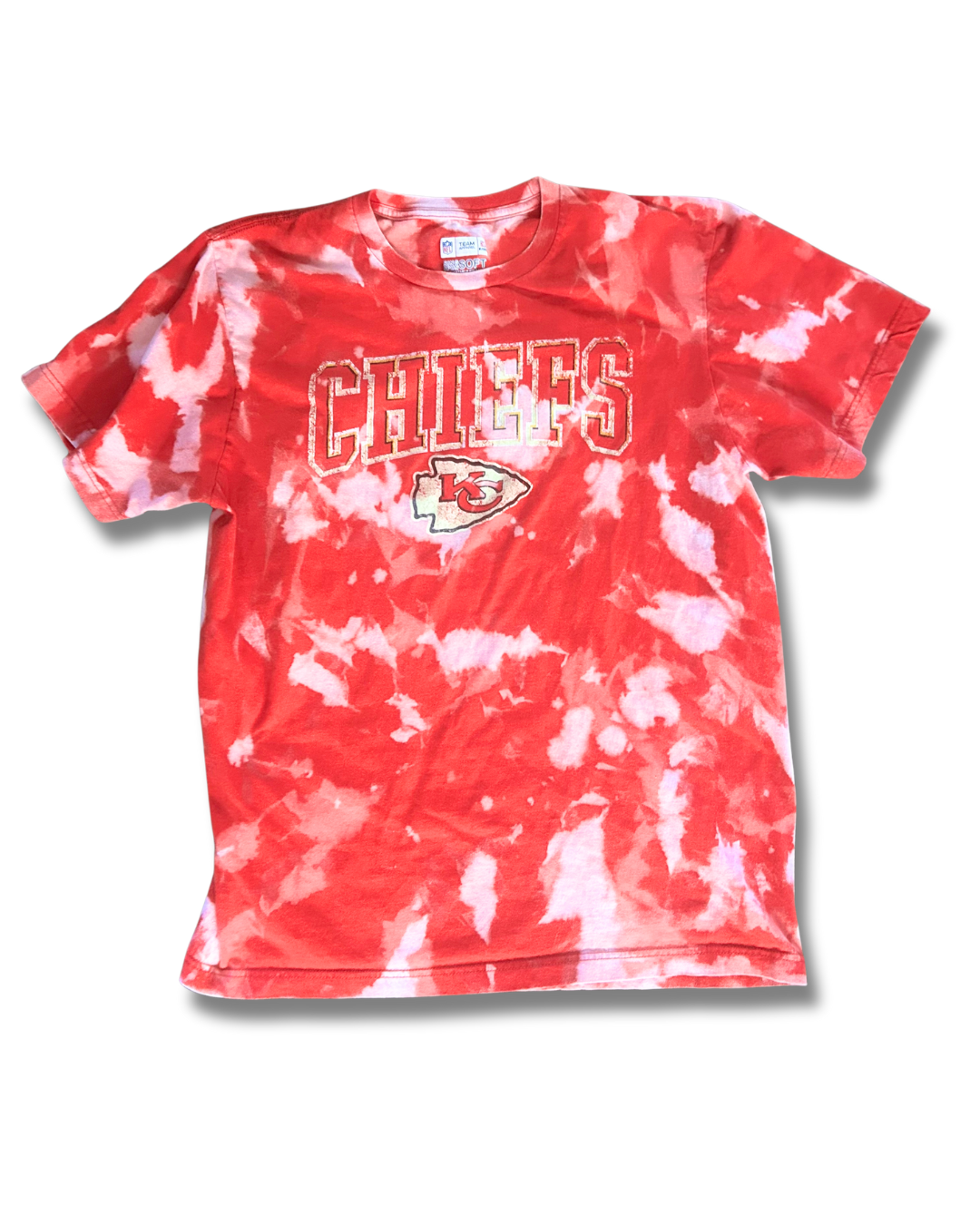 Red Throwback #25 Collegiate Style Acid Wash T-Shirt