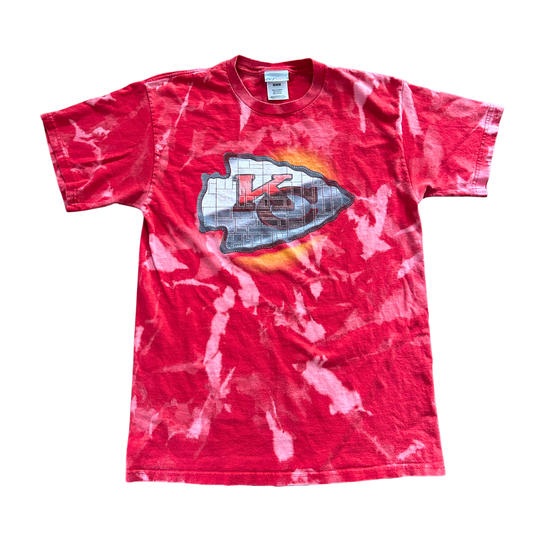 Metallic Red Logo Acid Wash Arrowhead T-Shirt